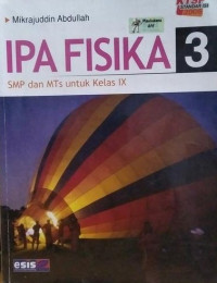 Image of IPA FISIKA SMP DAN MTS UNTUK KELAS IX